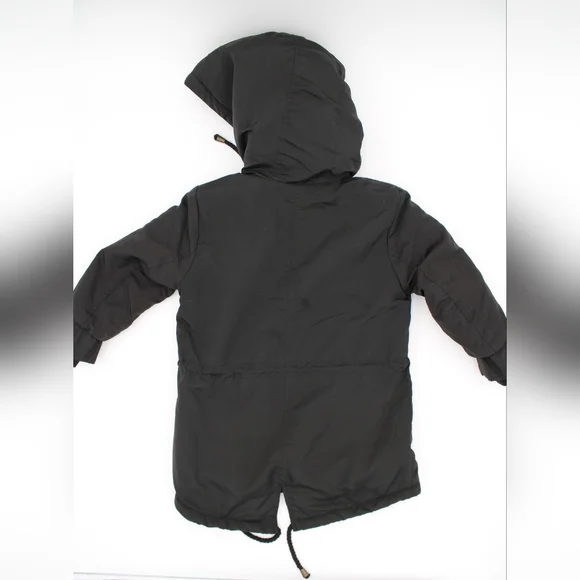 Copper Key Toddler Black Sherpa-Lined Jacket/Anorak, Gently Worn 2T-3T - Picture 2 of 8